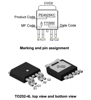 PE4025KC 40V/N+P TO252-4L/m늙C