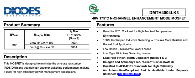 DMT4004LK3AOD240 F؛