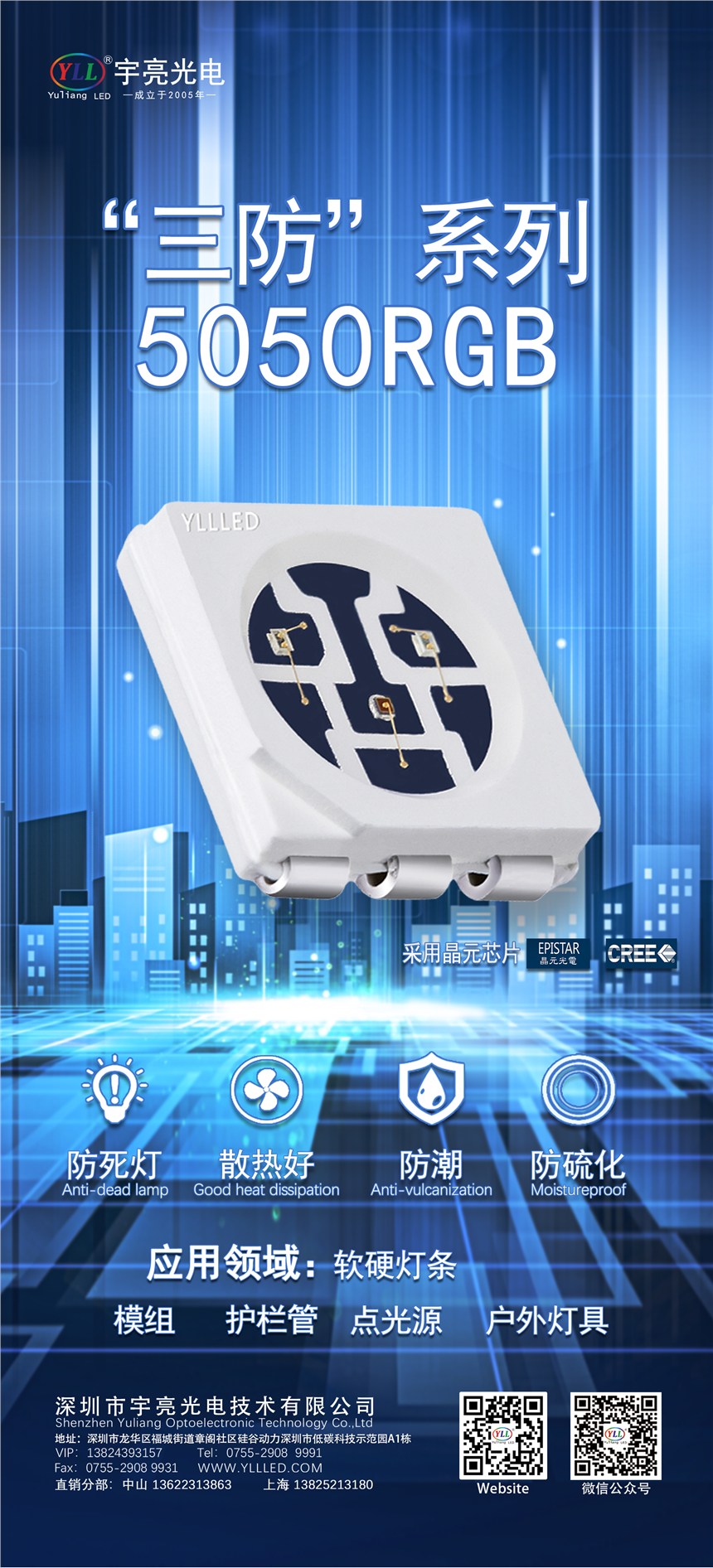 5050RGB  оԪоƬbF؛LED